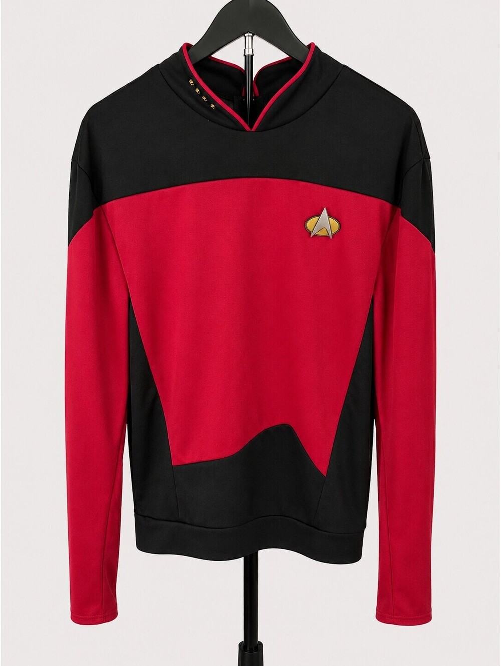 Star Trek Red & Black Starfleet Costume Top – Men’s Medium
